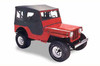 '53-'64 CJ-3B Tigertop w/doors & clear windows