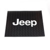 Black Rear Floor Mat w/White "Jeep" Logo (Each)