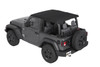 Trektop® Slantback Soft Top Jeep 2018-2021 Wrangler JL 2-door in Black Diamond