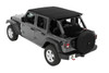 Trektop® Slantback Soft Top Jeep 2018-2021 Wrangler JL 4-door in Black Diamond