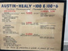 Vintage Austin-Healey 100 & 100-6 Factory Recommended Maintenance Sign - 55X42