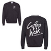 Coffee Walk Crew Neck Sweatshirt - Black