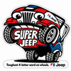 Wheelie Super Jeep Decal