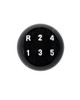 Ferrari Gear Shift Knob - Gloss OR Matte Black w/ White Letters