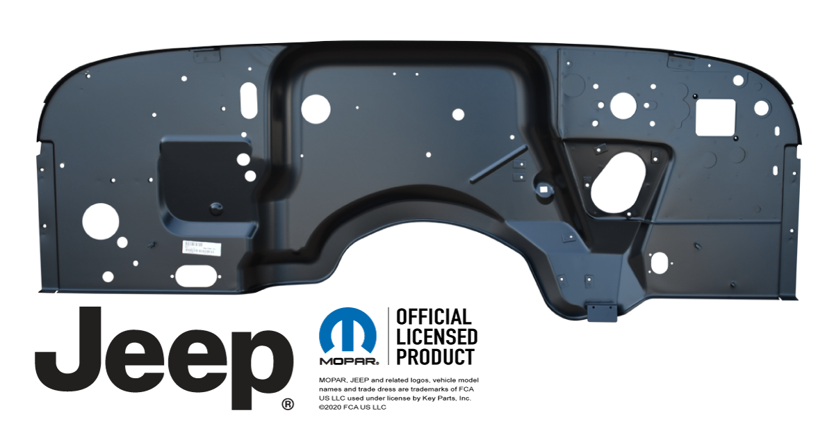 197686 Jeep CJ5 CJ7 CJ8 JEEP Embossed Front Frame Cover Replaces OE