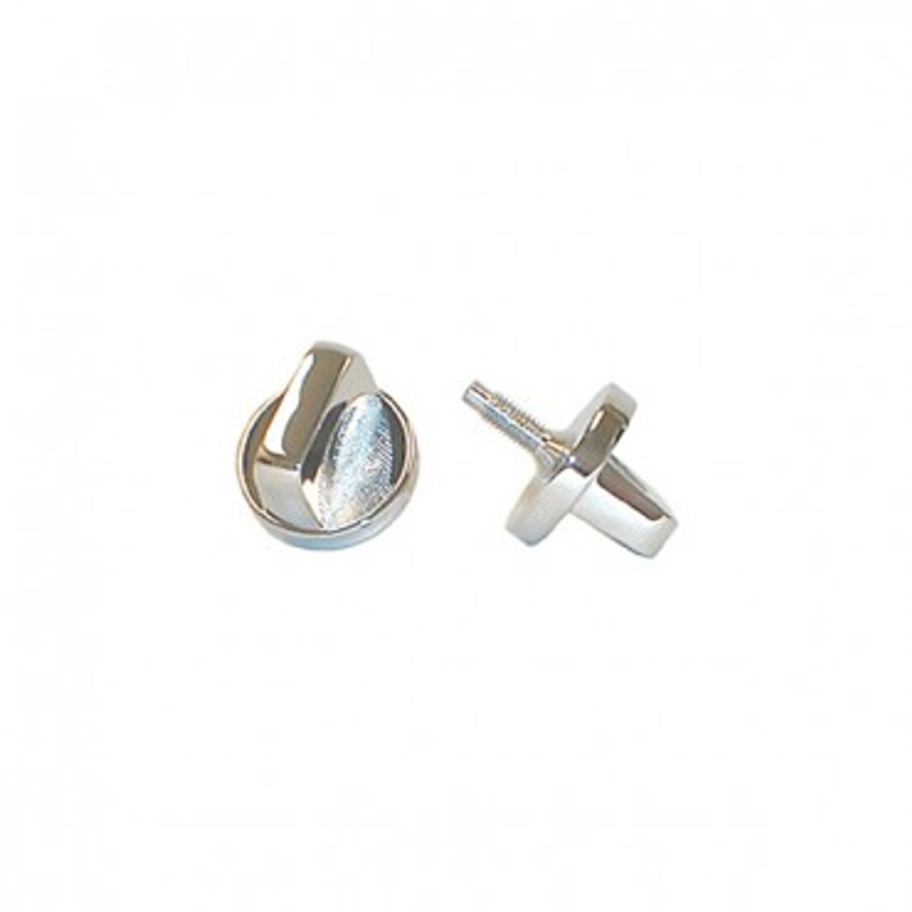 '76-'86 CJ Chrome Windshield Knobs (Pair)