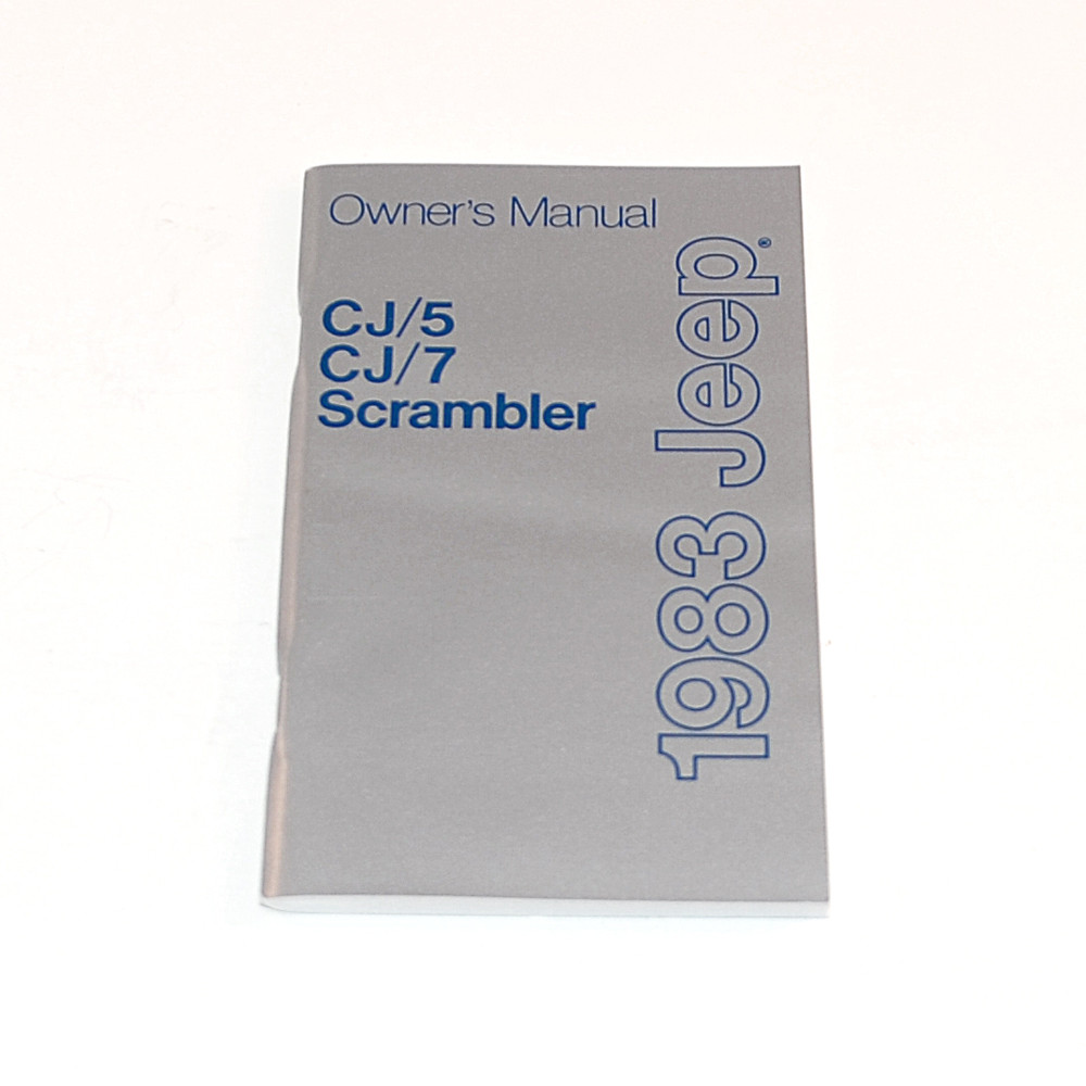 1983 CJ Factory Owners Manual – CBJeep
