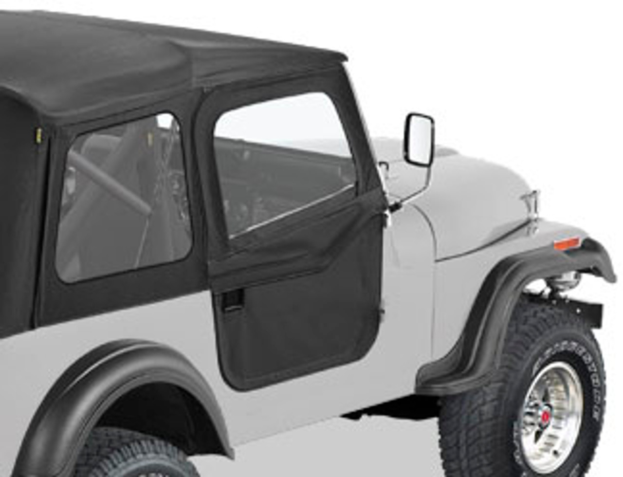 76-'86 CJ7 2-Piece Soft Doors for Supertop u0026 Sunrider – CBJeep