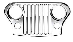 76-'86 CJ Factory Chrome Grill Cover – CBJeep