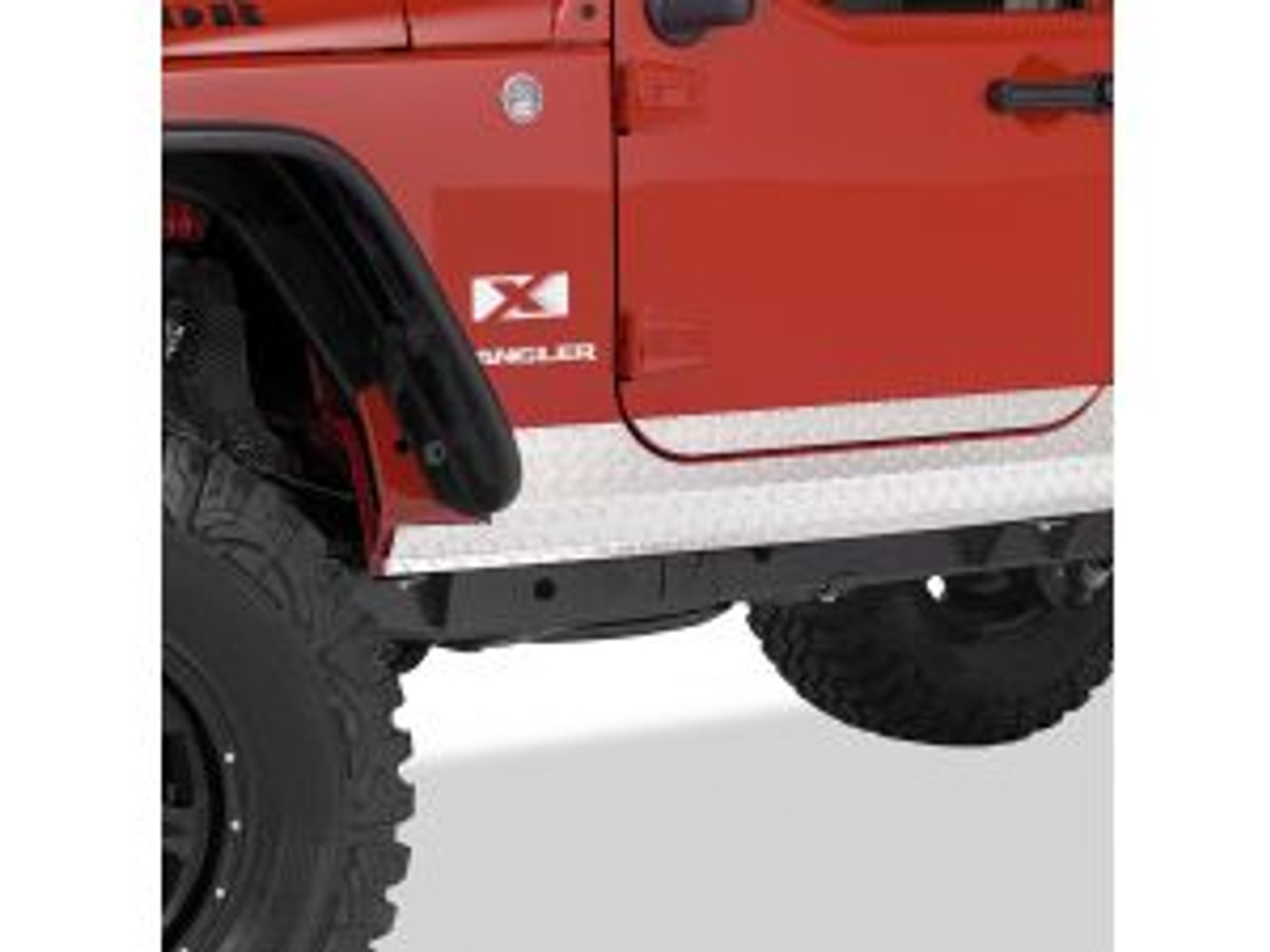 '07-Current JK 2dr 5" Diamond Plate Rocker Guards