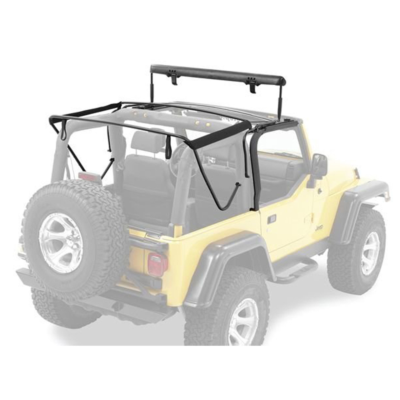 '97-'06 TJ Factory Style Soft Top Bow Kit (01 Black)