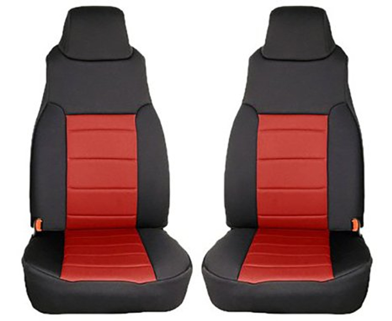 '97-'02 TJ Neoprene Front Seat Covers (Red/Black)