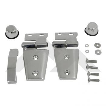 '07-'18 JK Jeep Wrangler Stainless Hood Kit