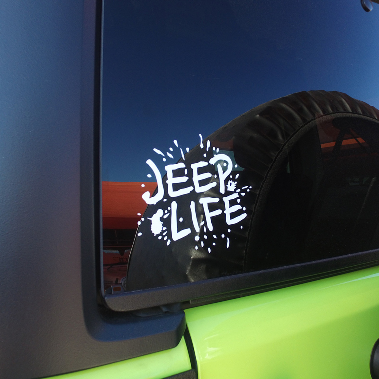 Decal installed on window