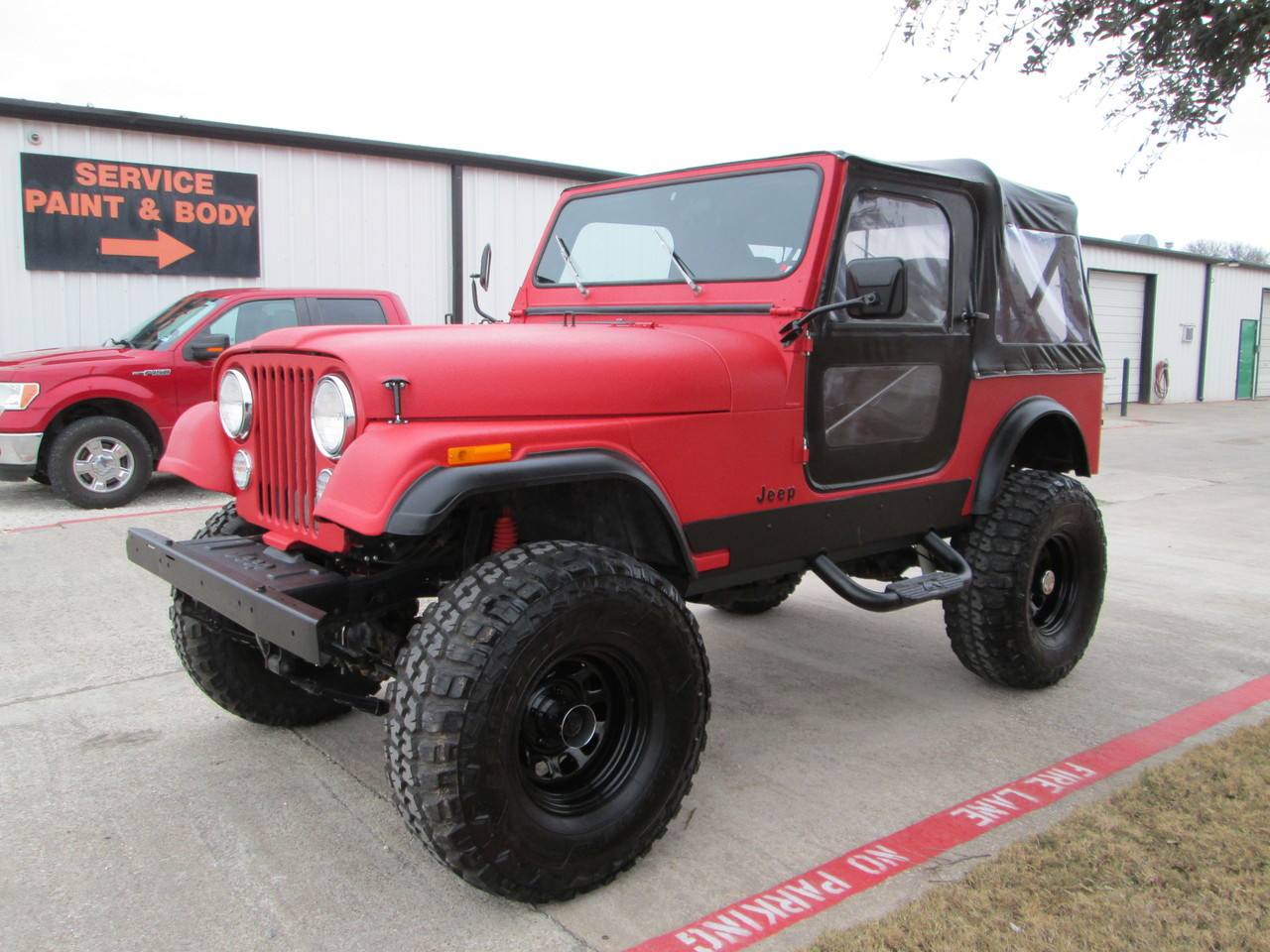 SOLD 1986 Jeep CJ-7 Red Kevlar Lined Stock# 062893