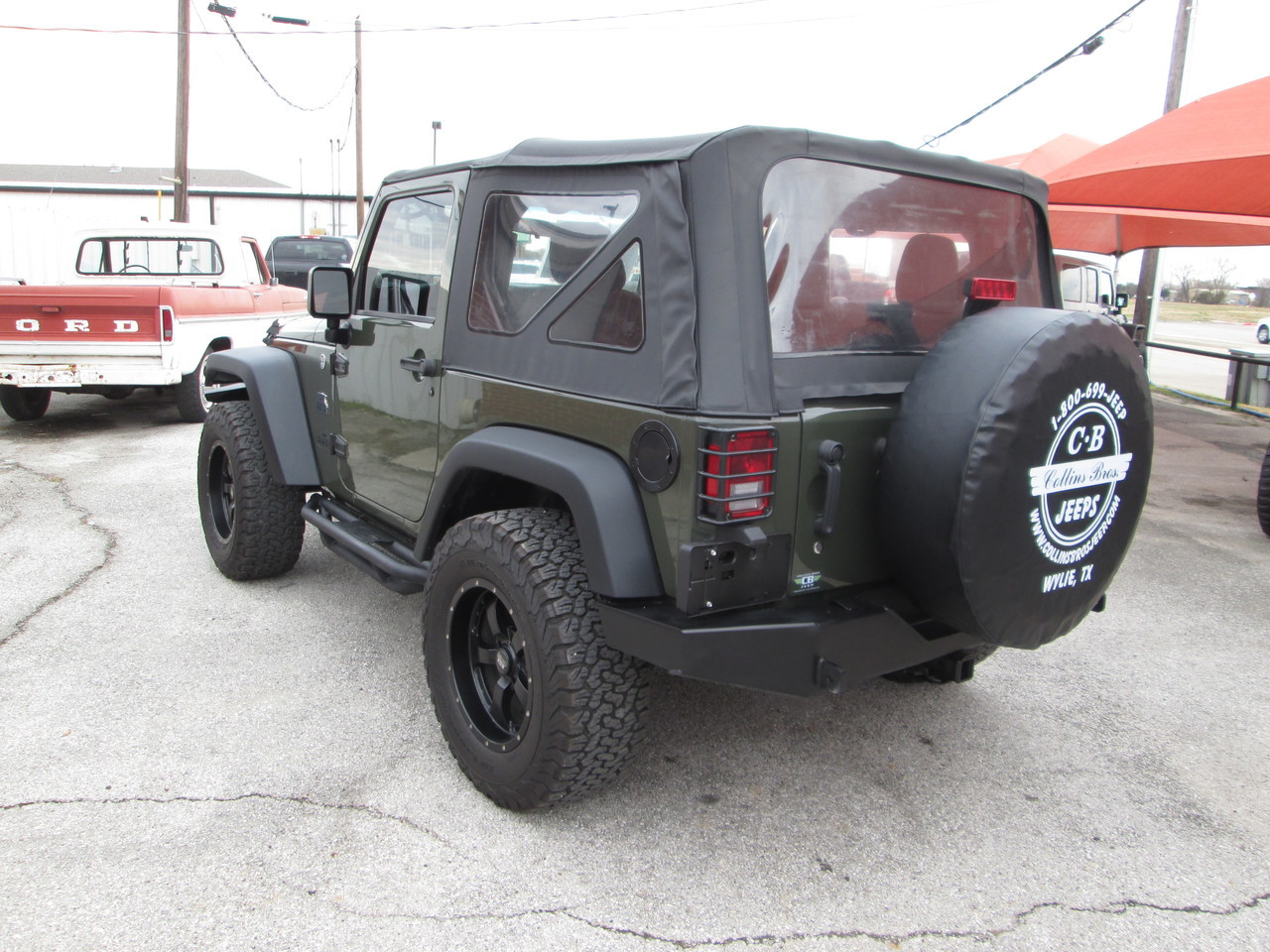 SOLD 2015 Jeep Wrangler JK Sport Tank Green stock# 734009A