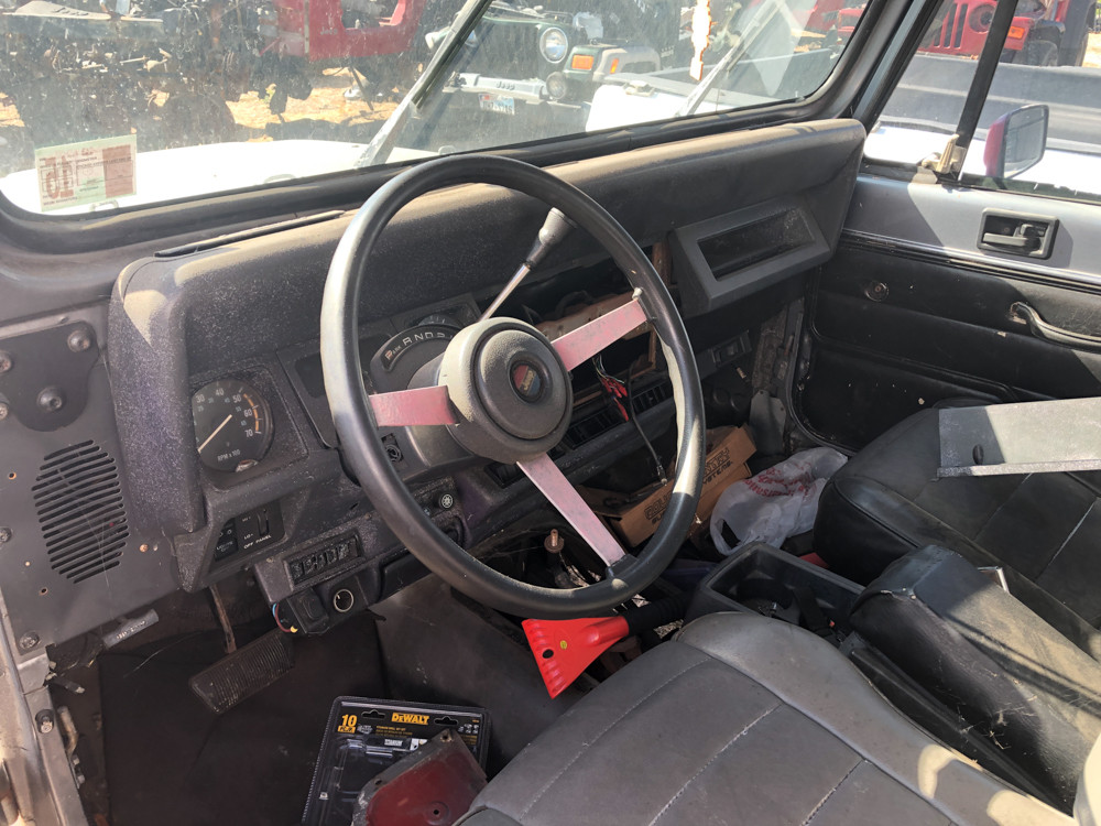 1991 Grey YJ (Stock #134346) - Collins Bros Jeep
