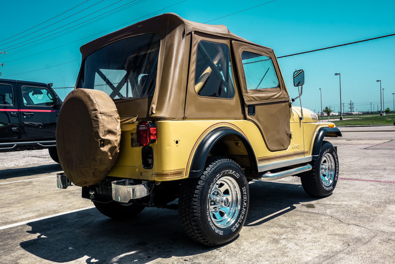 SOLD 1981 yellow Jeep CJ-5 Laredo Stock# 025706