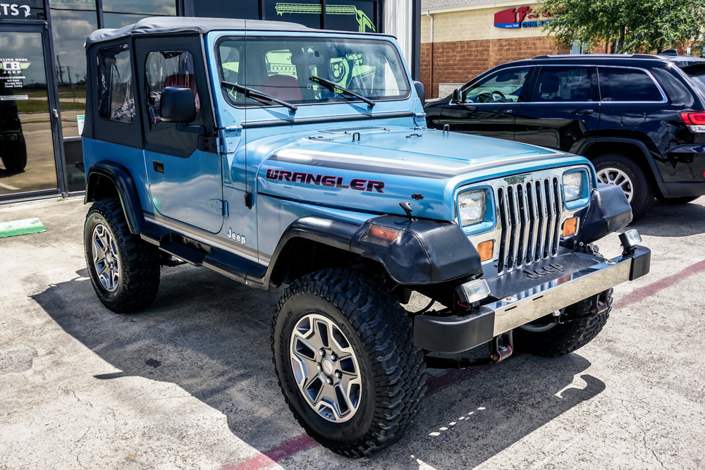 SOLD 1987 Blue Wrangler YJ Stock# 510686 - Collins Bros Jeep