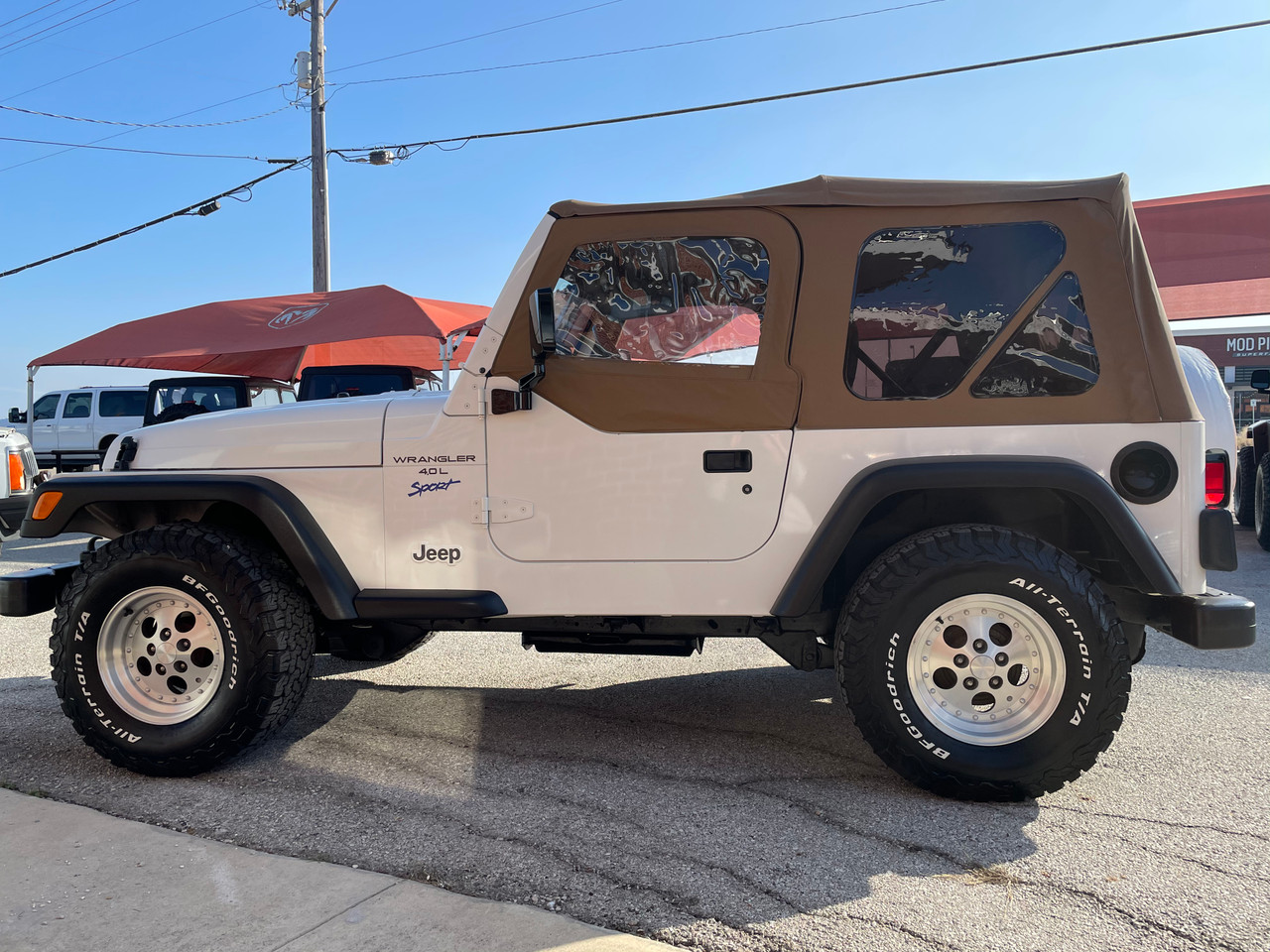 SOLD 1997 White TJ Sport Stock# 439677 - Collins Bros Jeep