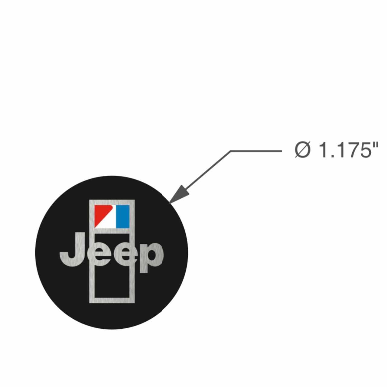 1980 - 1986 Jeep CJ AMC Horn Button Insert