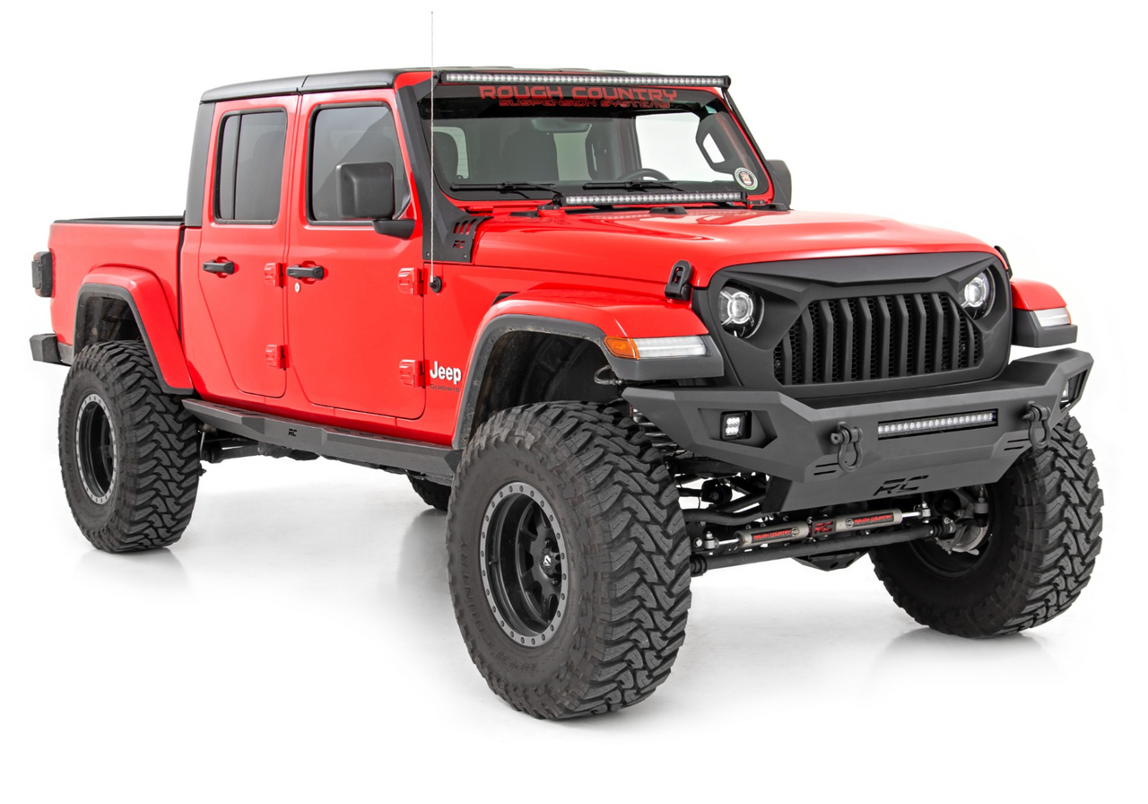 Rough Country Full Width High Clearance Bumper for JK JL JT Wrangler