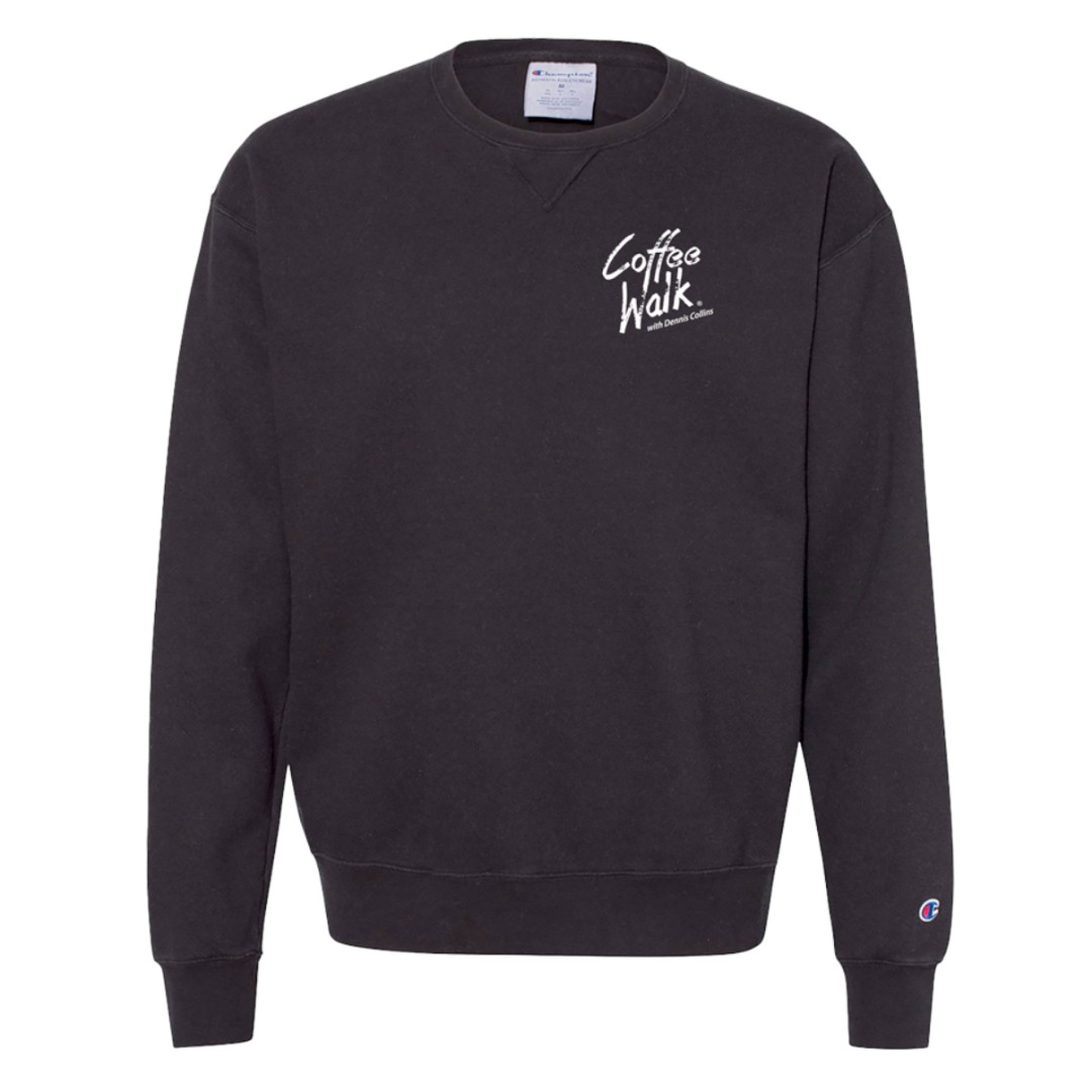 Coffee Walk Crew Neck Sweatshirt - Black - Collins Bros Jeep
