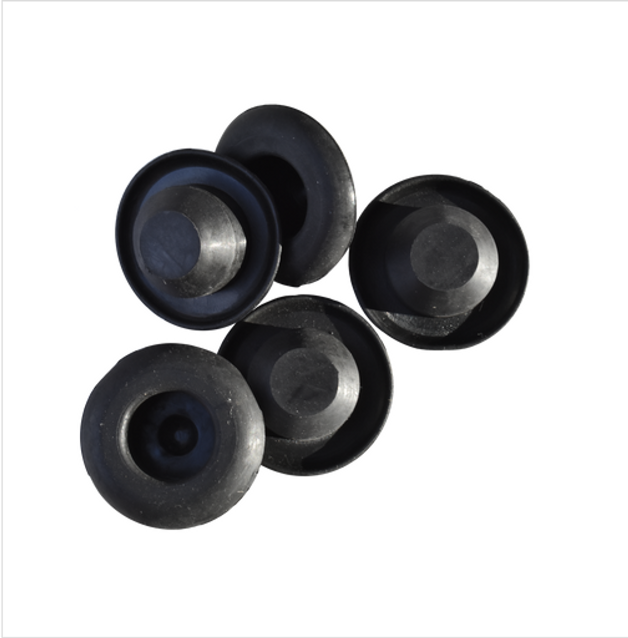 '55-'01 JEEP CJ & WRANGLER MULTI-FIT 1" RUBBER FLOOR PLUGS (SET OF 5)