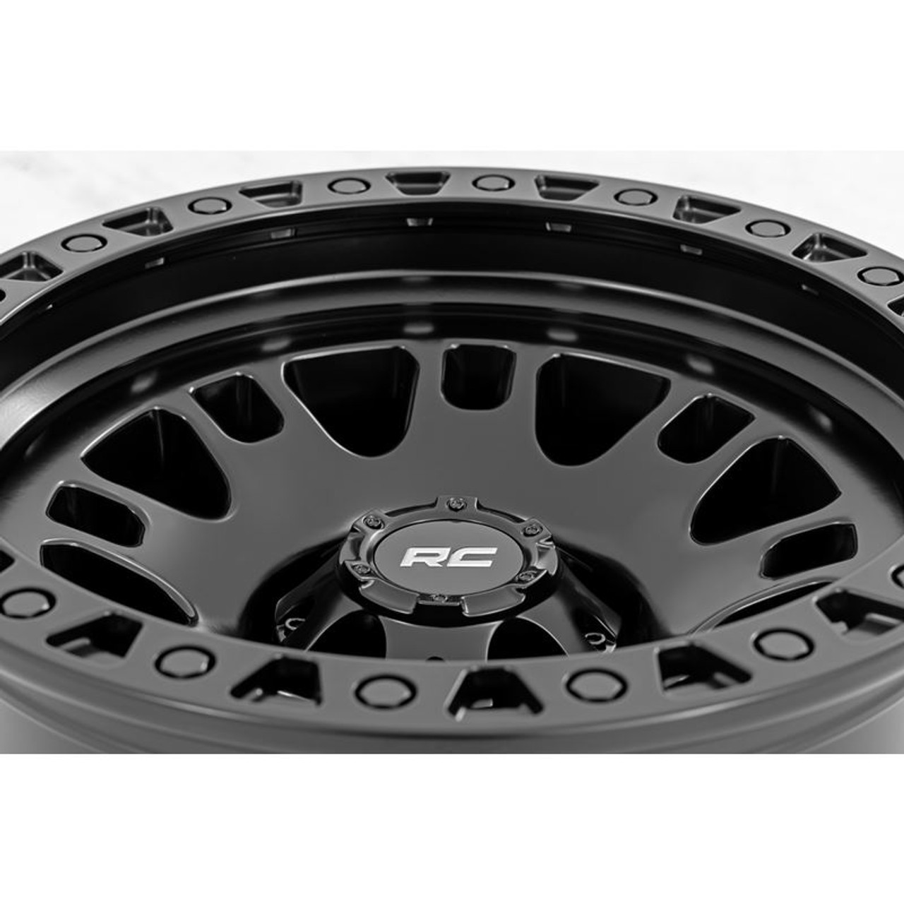 Rough Country 82 Series Wheel | One-Piece | Semi Gloss Black | 18x9 | 5x5.5 | -12mm 