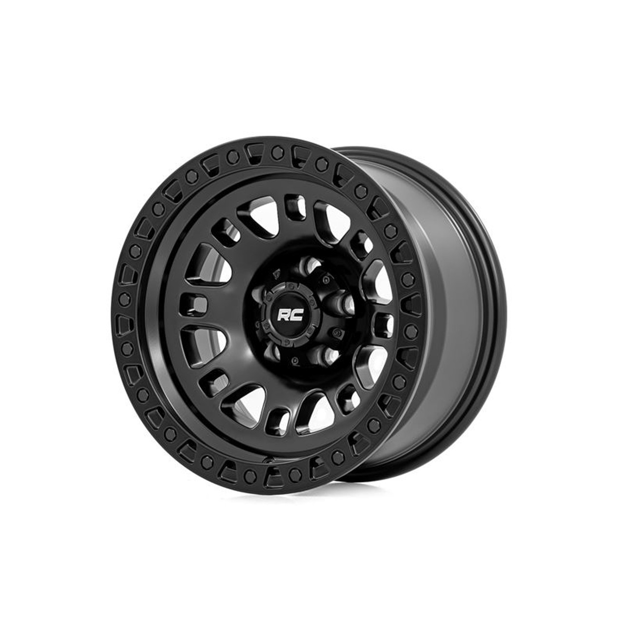 Rough Country 82 Series Wheel | One-Piece | Semi Gloss Black | 18x9 | 5x5.5 | -12mm 
