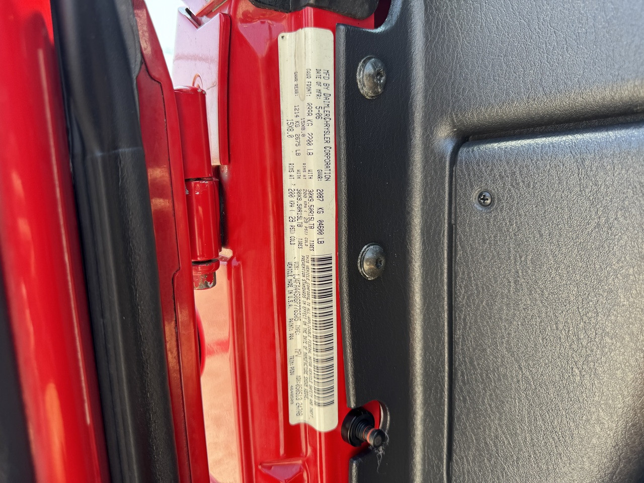 SOLD! 2006 Jeep LJ 6-speed - Stock # 776505