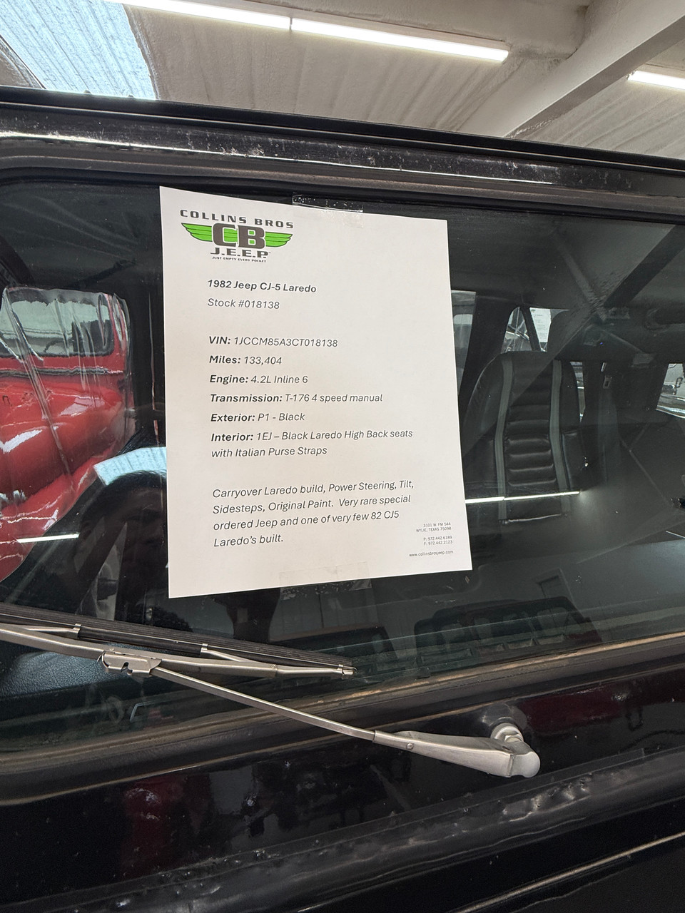 1982 Jeep CJ-5 Laredo - Stock 018138