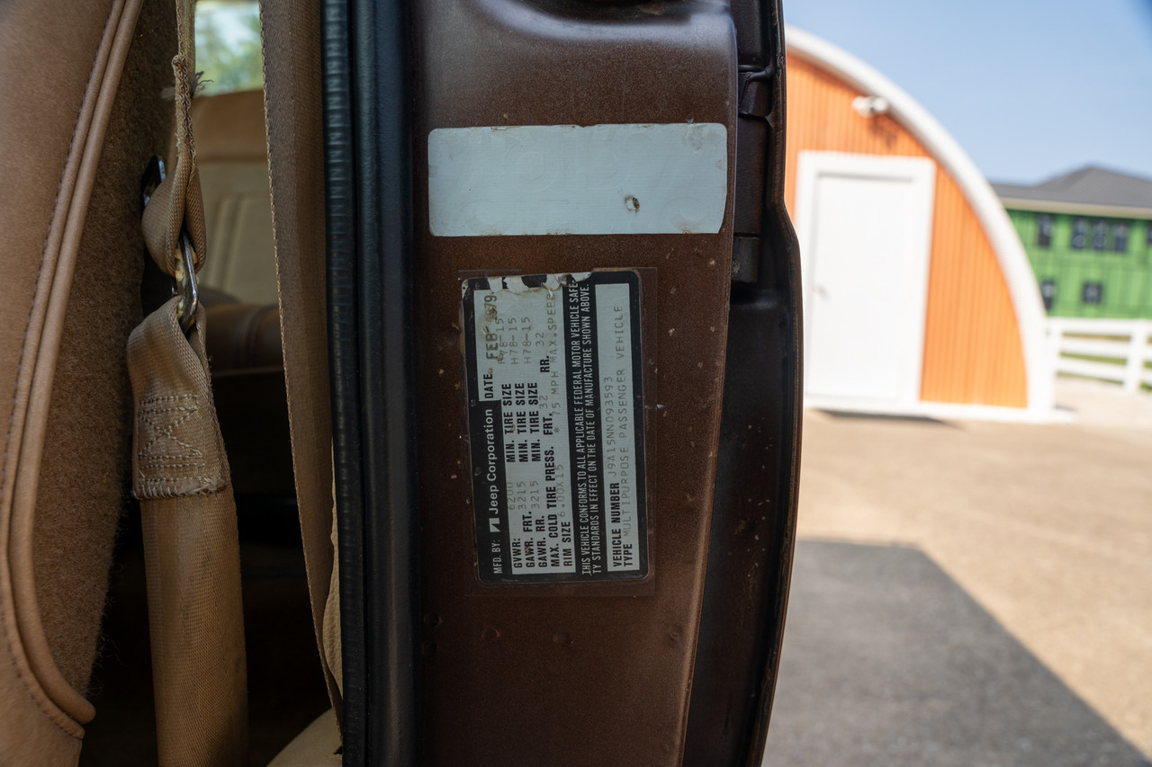 1979 Jeep Wagoneer Limited golden eagle - Stock # 093593