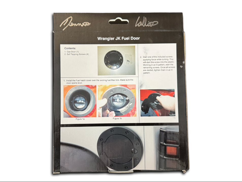 BLKMTN JK Wrangler Non-Locking Fuel Door (Black)