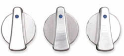 99'06 TJ Billet Aluminum Climate Control Knobs (Blue Inserts)