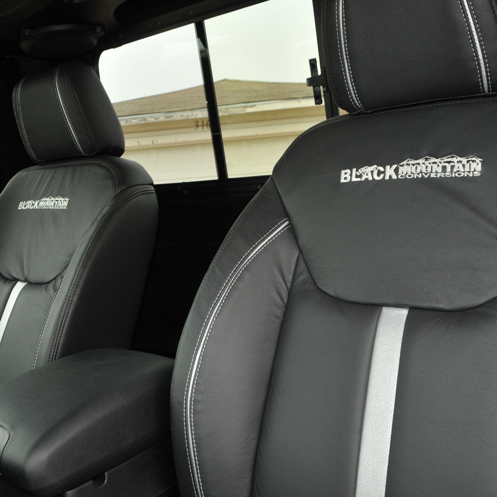 '07Current White Leather Seat Covers Collins Bros Jeep