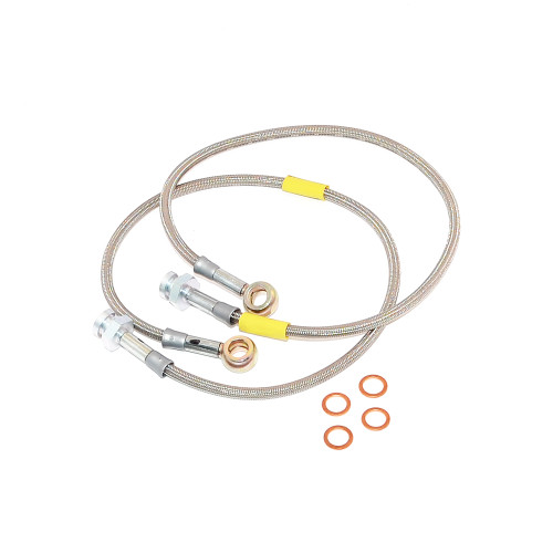 '82-'86 Jeep CJ Stainless Steel Front Brake Hoses (4" Lift)