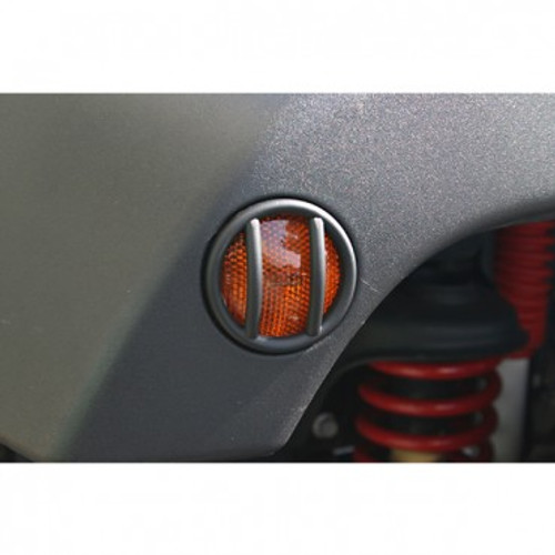 2007-18 Jeep JK Wrangler Turn Signal Euro Guards (Black)