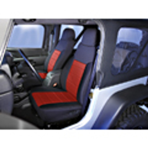 '03-'06 TJ/LJ Neoprene Front Seat Covers(Red/Black)