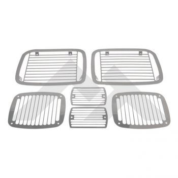 87-'95 YJ 6pc Stainless Billet Stone Guard Light Kit – CBJeep