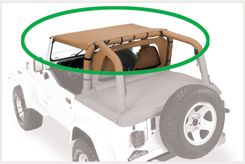 '97-'02 Jeep TJ Sun Cap Bikini Top (Spice)