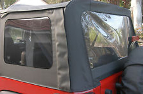 '11-Current JK Unlimited Side & Rear Clear Window Kit (Black Diamond)