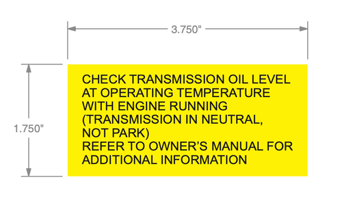 1976 Non-Catalyst Engine Decal Sticker For Jeep CJ Models - Collins Bros Jeep OEM Style