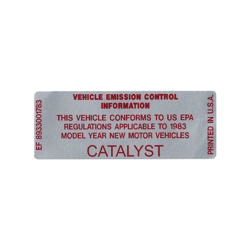 1983 Catalyst Decal