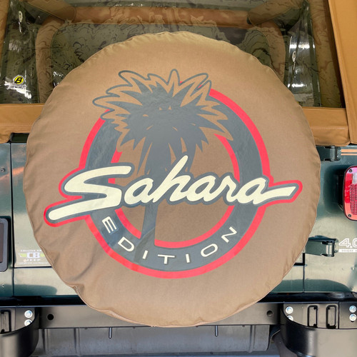 Mopar "Sahara" Edition Jeep Logo Tire Cover