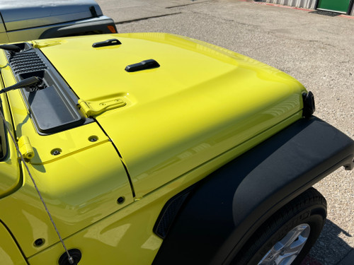 2023 Jeep JL Wrangler OEM Hood in High Velocity Clear Coat