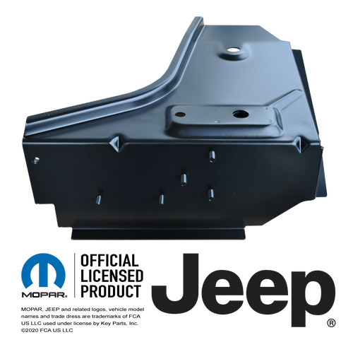 87-95 JEEP YJ WRANGLER TOE BOARD/FRONT BODY SUPPORT PANEL, LH DRIVERS