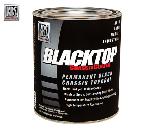 BlackTop Chassis Coater - Permanent OEM Satin Black Chassis Topcoat - 128 oz. Gallon