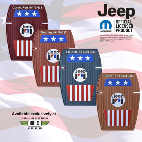 All 4 Colors for AMC Jeep Americana Floor Mat Sets