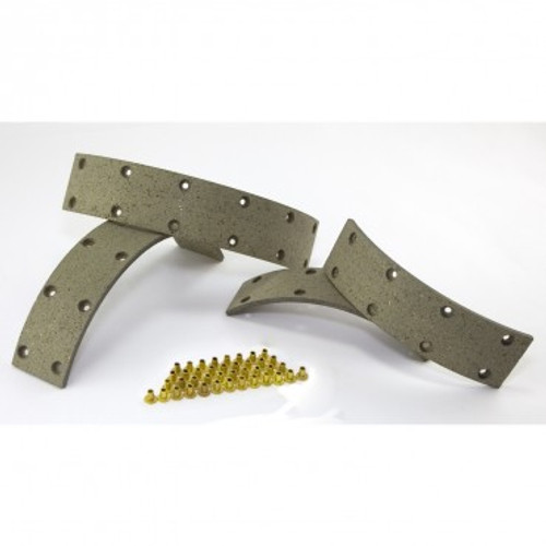 '41-'66 CJ 9" Brake Lining Set w/Rivets